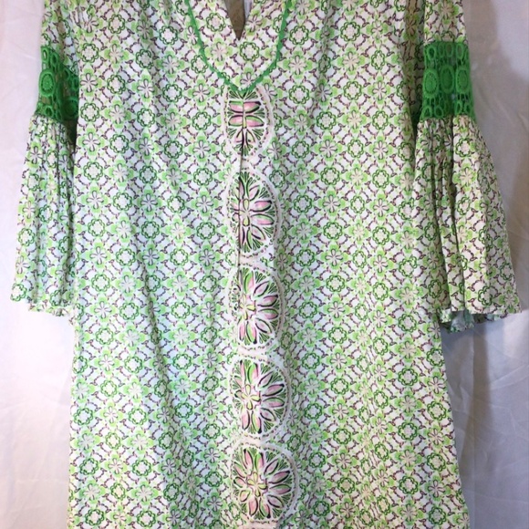 COPY - Crown and ivy dress size 2 green knee length bell sleeves - Picture 9 of 11